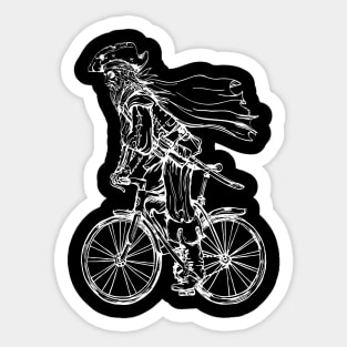 SEEMBO Pirate Cycling Bicycle Cyclist Bicycling Biking Biker Sticker